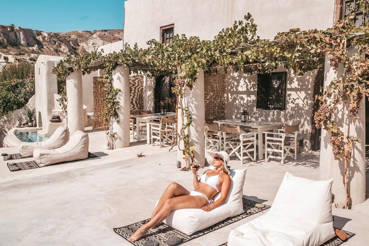 Canava Villas #2 In Santorini Private Pool Emporio  エクステリア 写真